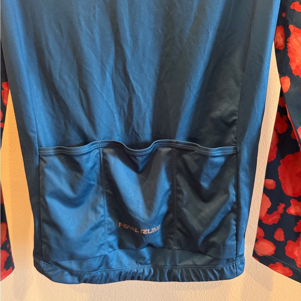 Pearl Izumi Women's long sleeve jersey Attack blue orange. Medium - Picture 7 of 8